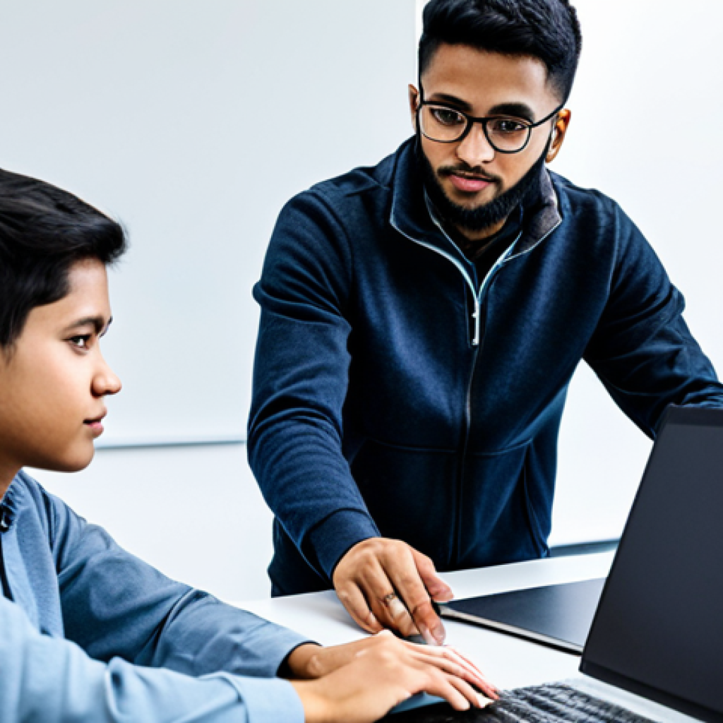 **

"A group of diverse Computer Science students in a modern university lab, working collaboratively on laptops, fully clothed, appropriate attire, safe for work, perfect anatomy, natural proportions, learning about AI, professional, coding, well-formed hands, proper finger count, natural body proportions, family-friendly environment."

**